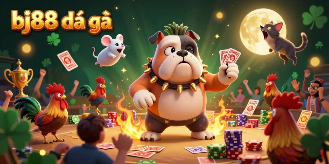 Engage in thrilling bj88 đá gà matches with colorful characters and dynamic betting action in a vibrant arena.