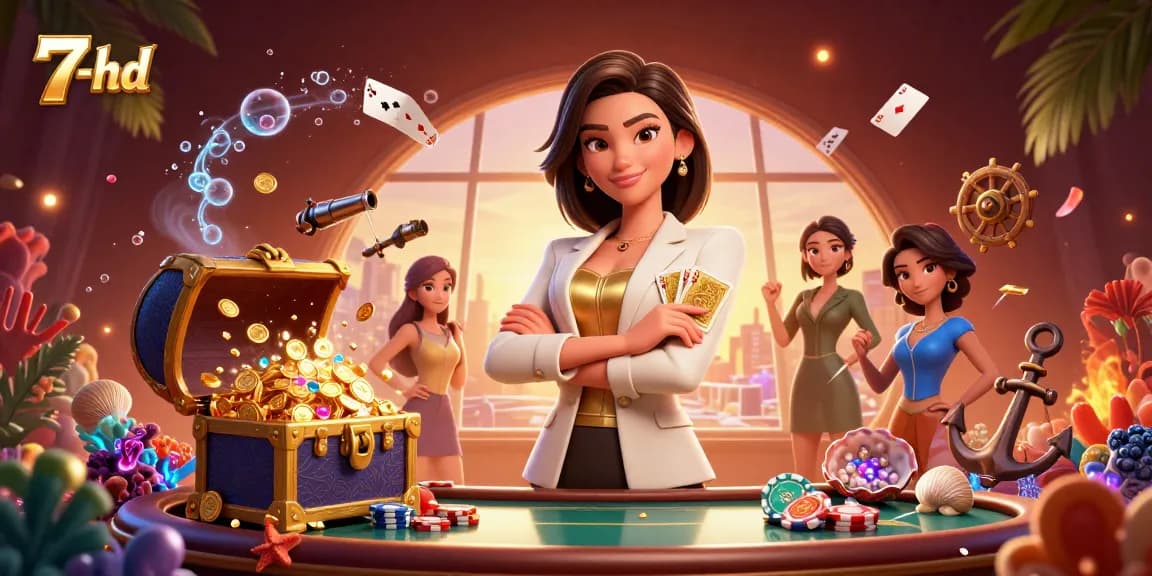 Experience excitement at 7-hd, with a glamorous poker scene filled with riches and dynamic game elements.