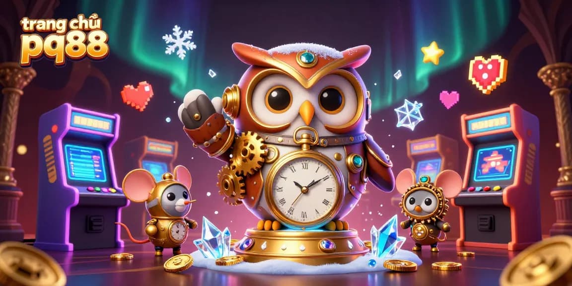 Experience the thrill of gaming at trang chủ pq88 with a vibrant 3D illustration featuring dynamic casino elements.