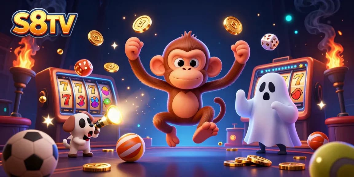 S8TV showcases a ghost-hunter puppy tracking a poltergeist within an exciting casino scene