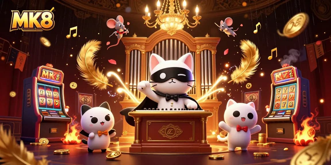 Engage with the thrill of MK8 slot gaming, featuring vibrant 3D casino characters and dynamic elements.