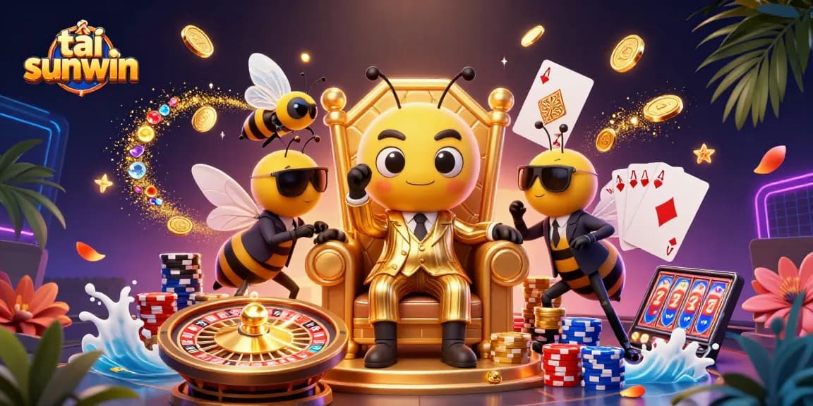 Play with luck and excitement in tải sunwin's vibrant casino scene featuring buzzing characters and rich elements.