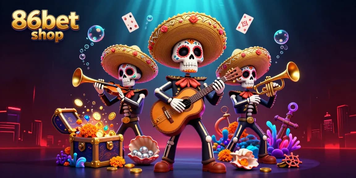 Engage with the exciting world of 86bet shop, featuring colorful characters and dynamic gaming elements.