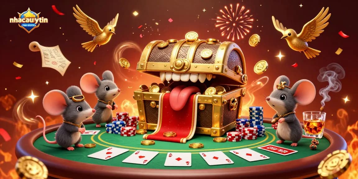 Engage with nhacaiuytin by exploring vibrant poker action packed with treasure-themed elements.