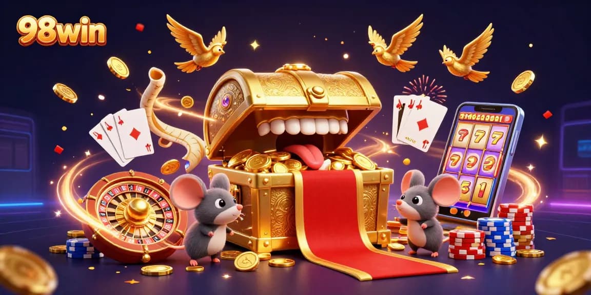 Engage with the thrilling 98win online casino experience, showcasing vibrant gaming excitement.