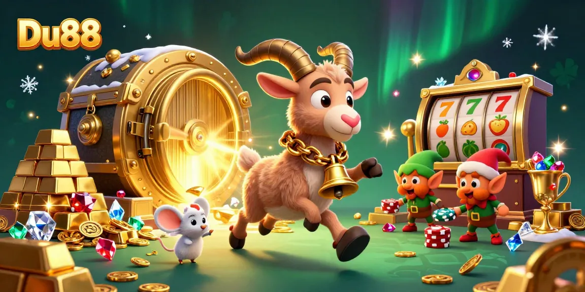 Experience thrilling gameplay at Du88 with festive characters in a dynamic casino setting.