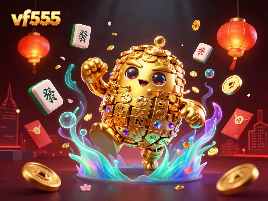 Experience thrilling gameplay with vf555's vibrant casino-themed golden golem designed for a captivating online adventure.