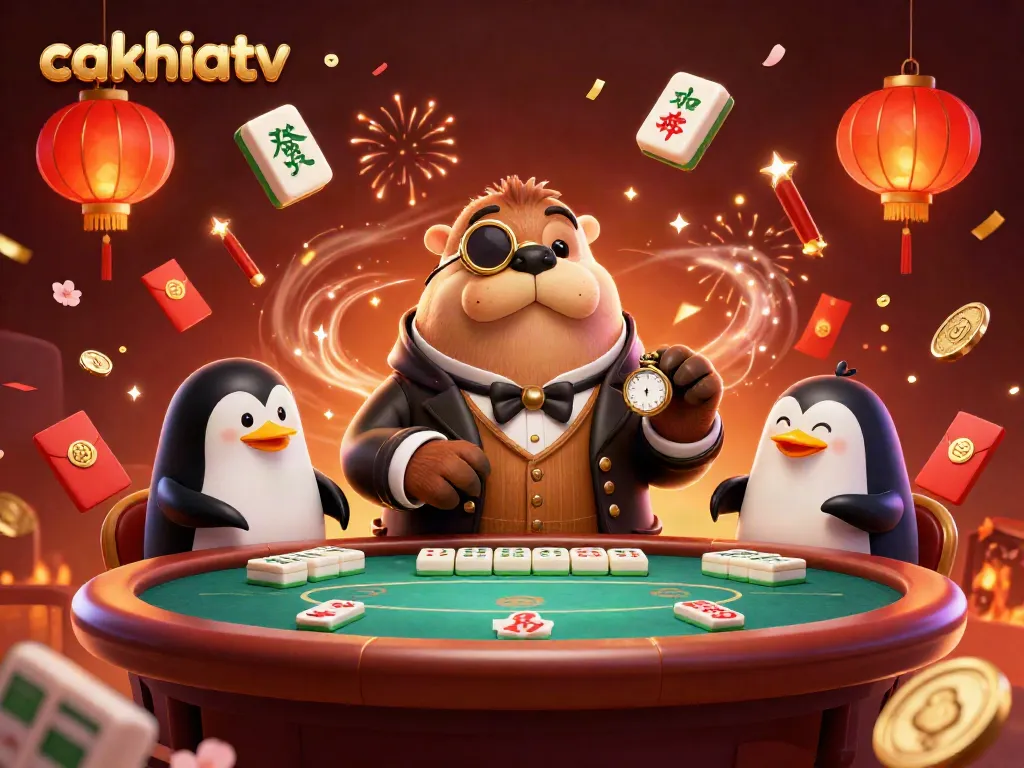 Experience thrilling poker action at cakhiatv with our vibrant underwater venue, showcasing fun characters and rich details.