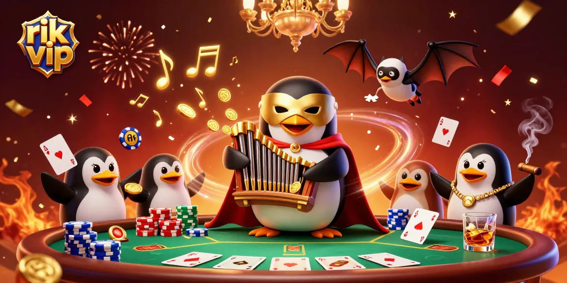Join the excitement of rik vip as golden coins fly from the pipe organ in a vibrant casino scene.