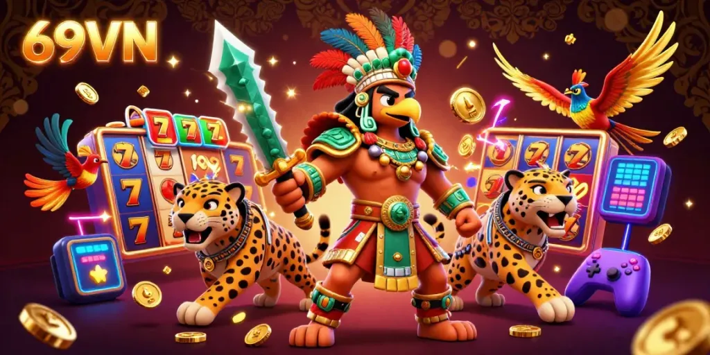Experience thrilling gameplay at 69VN with immersive casino visuals and dynamic gaming elements.