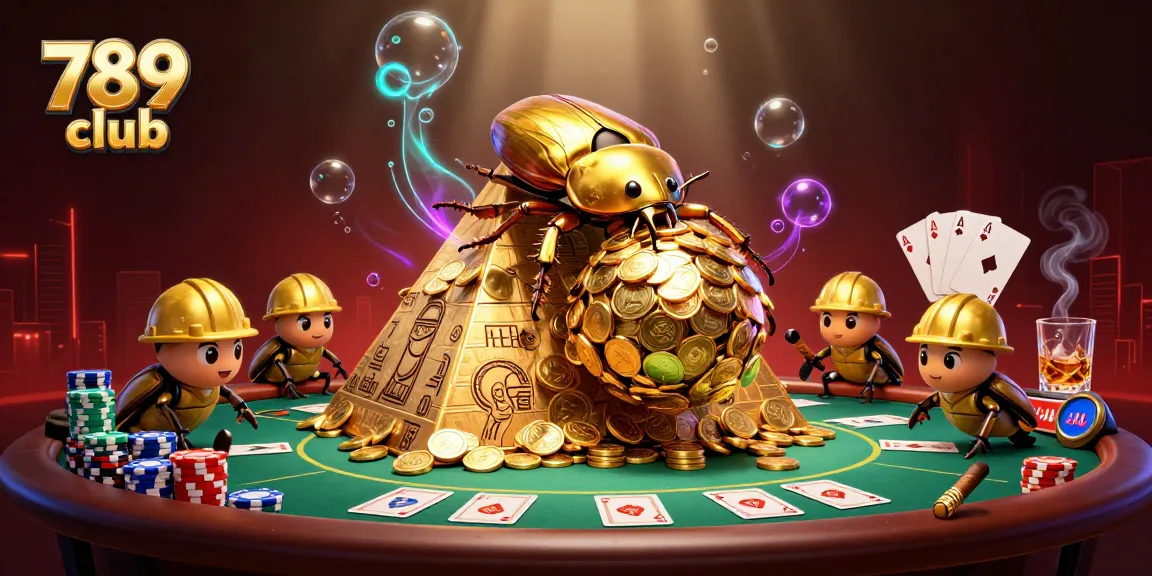 Experience the excitement of 789 club with vibrant casino elements in a dynamic 3D illustration.