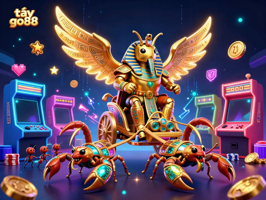 Engage with thrilling gameplay at tại go88, showcasing a vibrant 3D illustrated casino scene with dynamic characters.