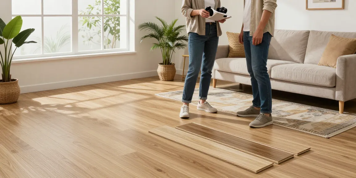 Before buying new flooring, discover the differences between laminate and engineered wood in a cozy home setting.