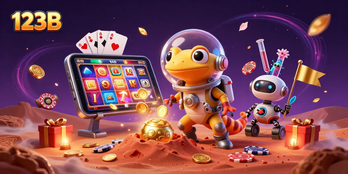 Experience the thrill of 123B as a Martian gecko discovers a golden casino on Mars, bursting with gambling excitement.