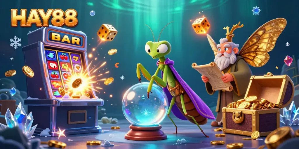 Experience HAY88 with vibrant casino adventure featuring fortune teller and jackpot vibes.