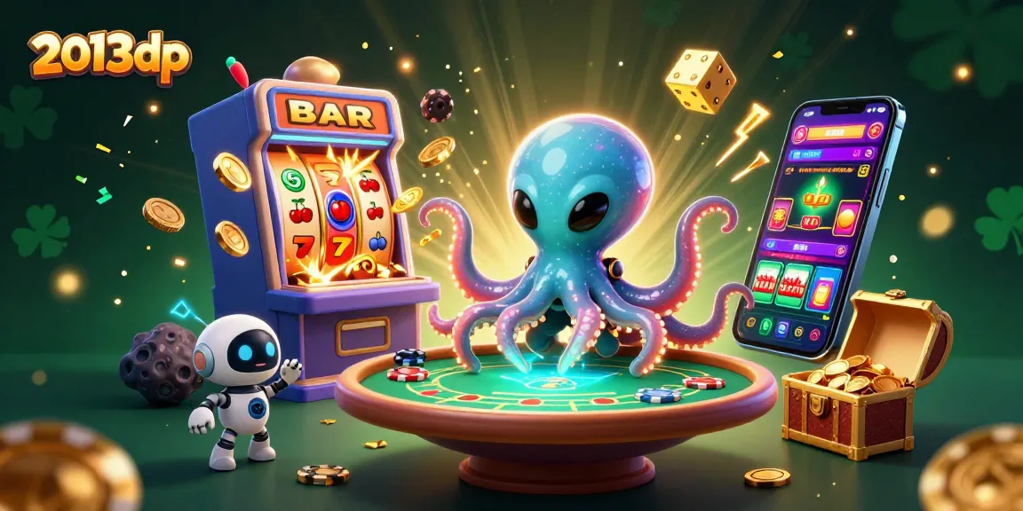 Engage in thrilling casino action with 2013dp as alien characters explore exciting games.