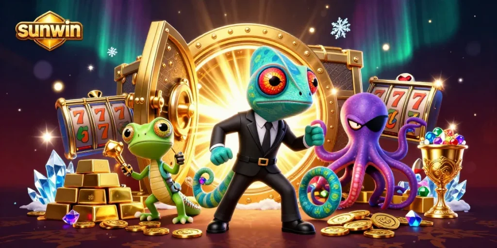 Engage with sunwin's vibrant gameplay featuring dynamic characters and rich treasures in a casino setting.